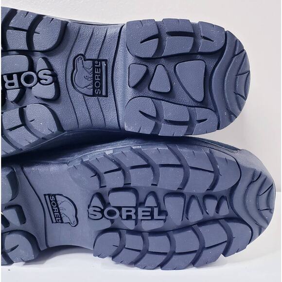 SOREL WATERFALL Black Suede Leather Winter Thinsulate Ultra Boots Women's 9 - Picture 12 of 15